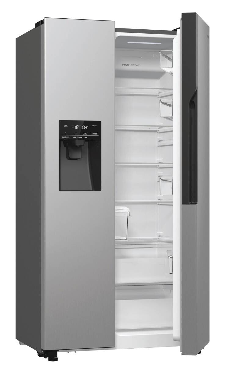 Gorenje Side-by-Side NRR9ESXL Edelstahloptik B/H/T: ca. 92x179x70 cm