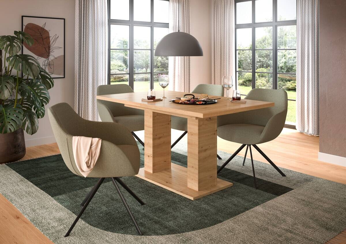 Esstisch MOTION Artisan Oak Nachbildung B/H/T: ca. 150x76x90 cm