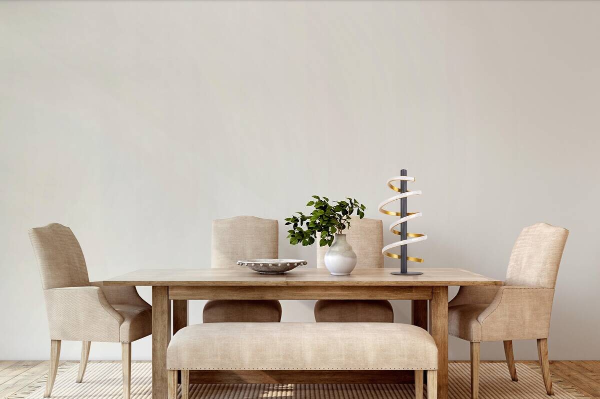 Näve Leuchten Tischleuchte 3183358 gold Kunststoff Metall B/H/T: ca. 20x50x20 cm null 1 Brennstellen