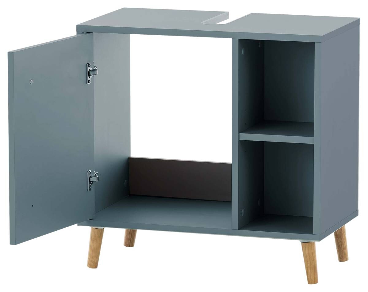 Waschbeckenunterschrank Bjarne Fjordblau B/H/T: ca. 60,2x59,3x33 cm