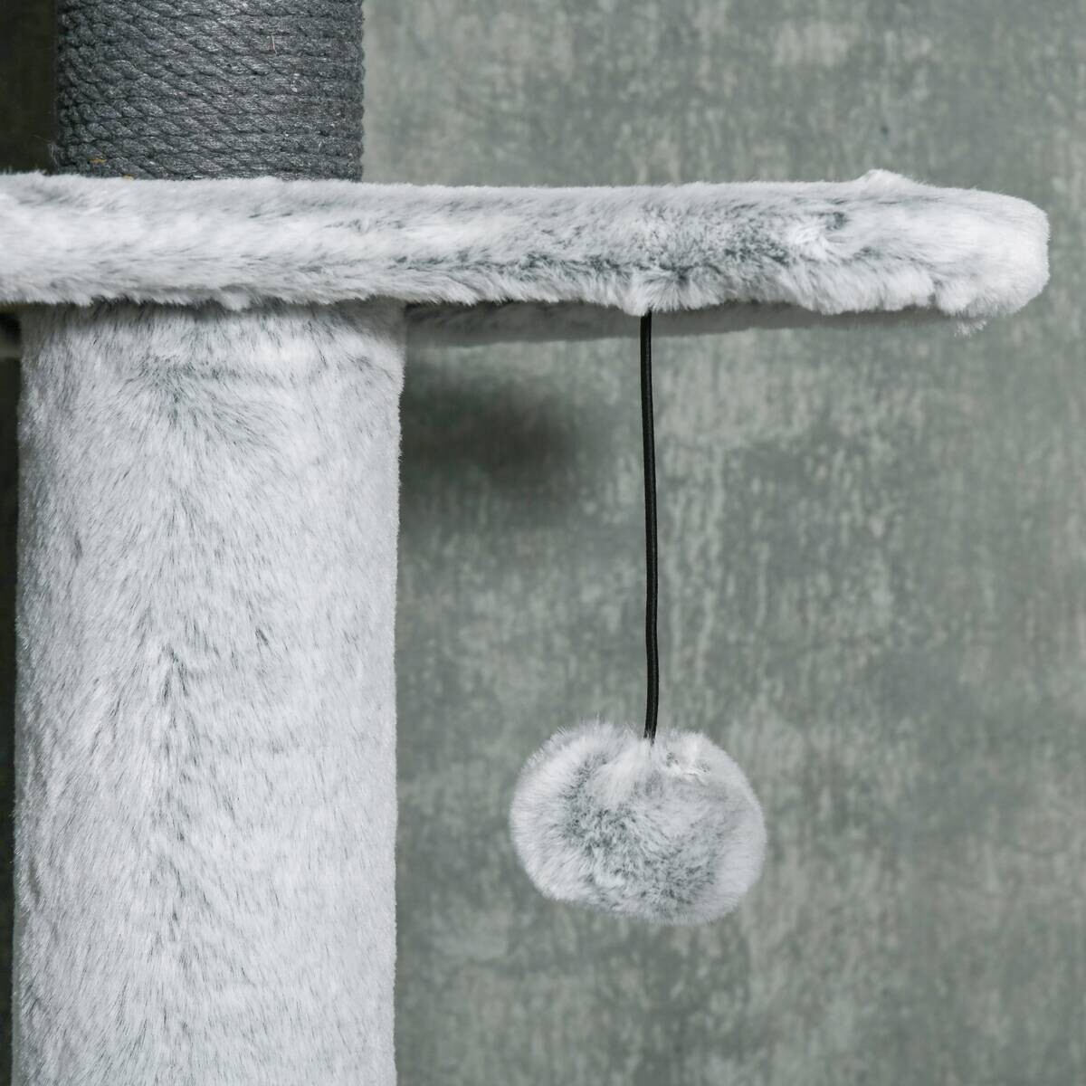 PawHut Kratzbaum grau Spanplatte B/H/L: ca. 60x255x60 cm