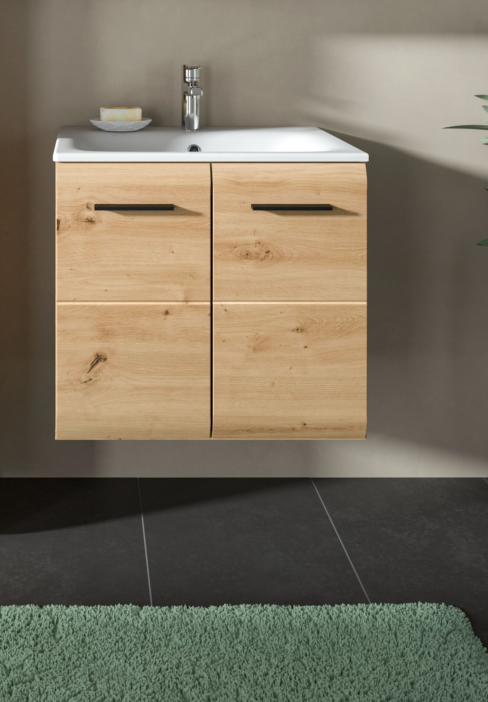 Waschplatz Ice Artisan Oak Nachbildung B/H/T: ca. 60x55x46 cm