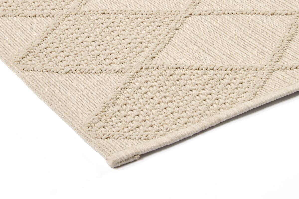 Flachwebteppich Jersey Home creme B/L: ca. 120x170 cm