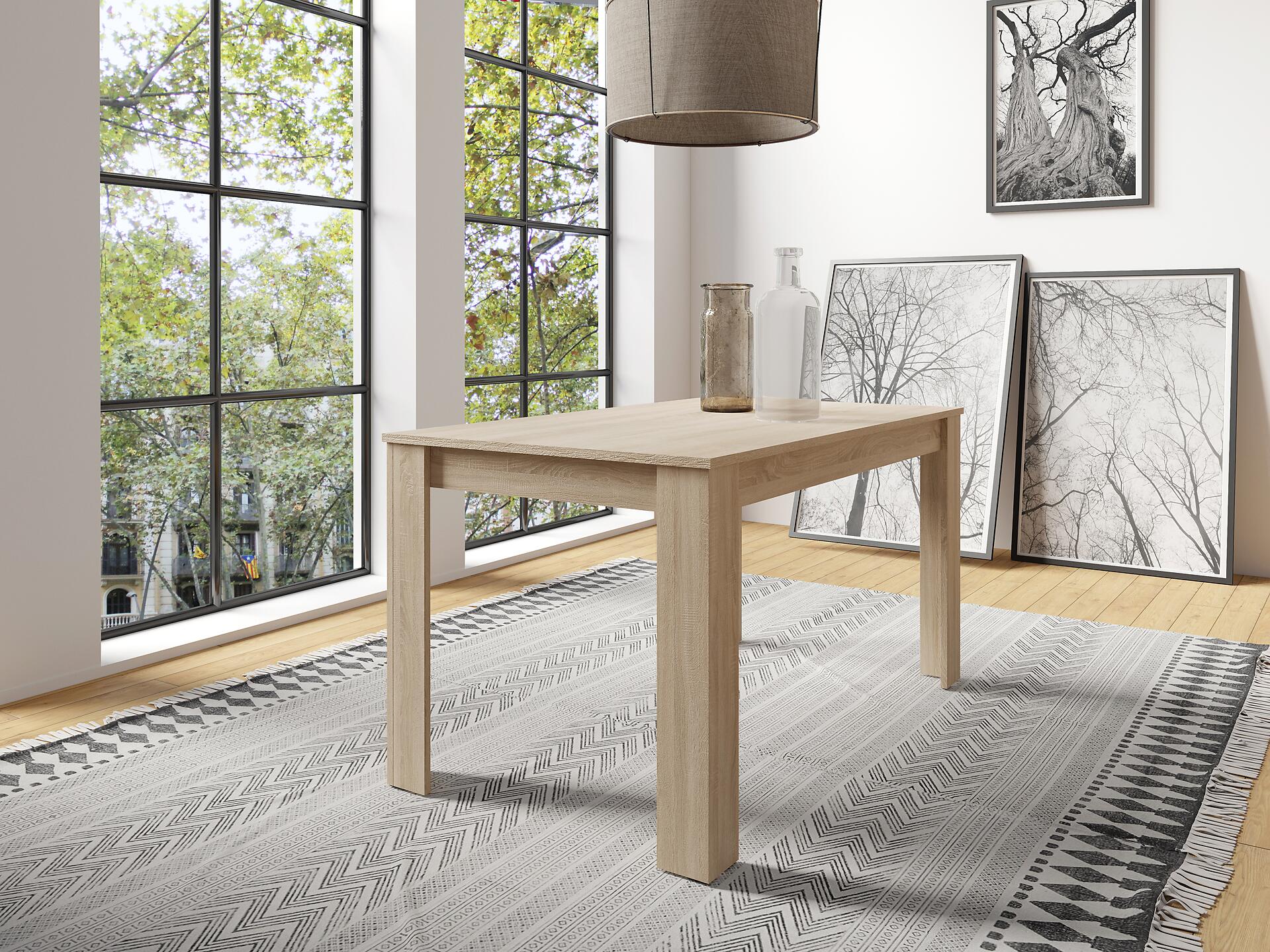 Tisch NEPAL Eiche Nachbildung B/H/T: ca. 140x75x80 cm