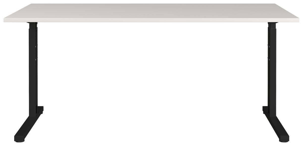 Schreibtisch 4253-581 Lichtgrau schwarz B/H/T: ca. 180x80x80 cm