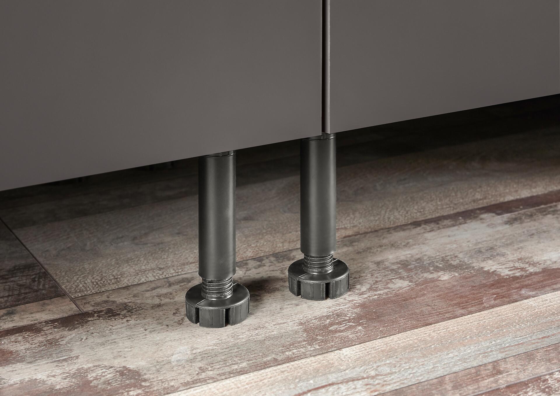 Respekta Küchenblock Marleen grau matt B/H/T: ca. 310x211x60 cm