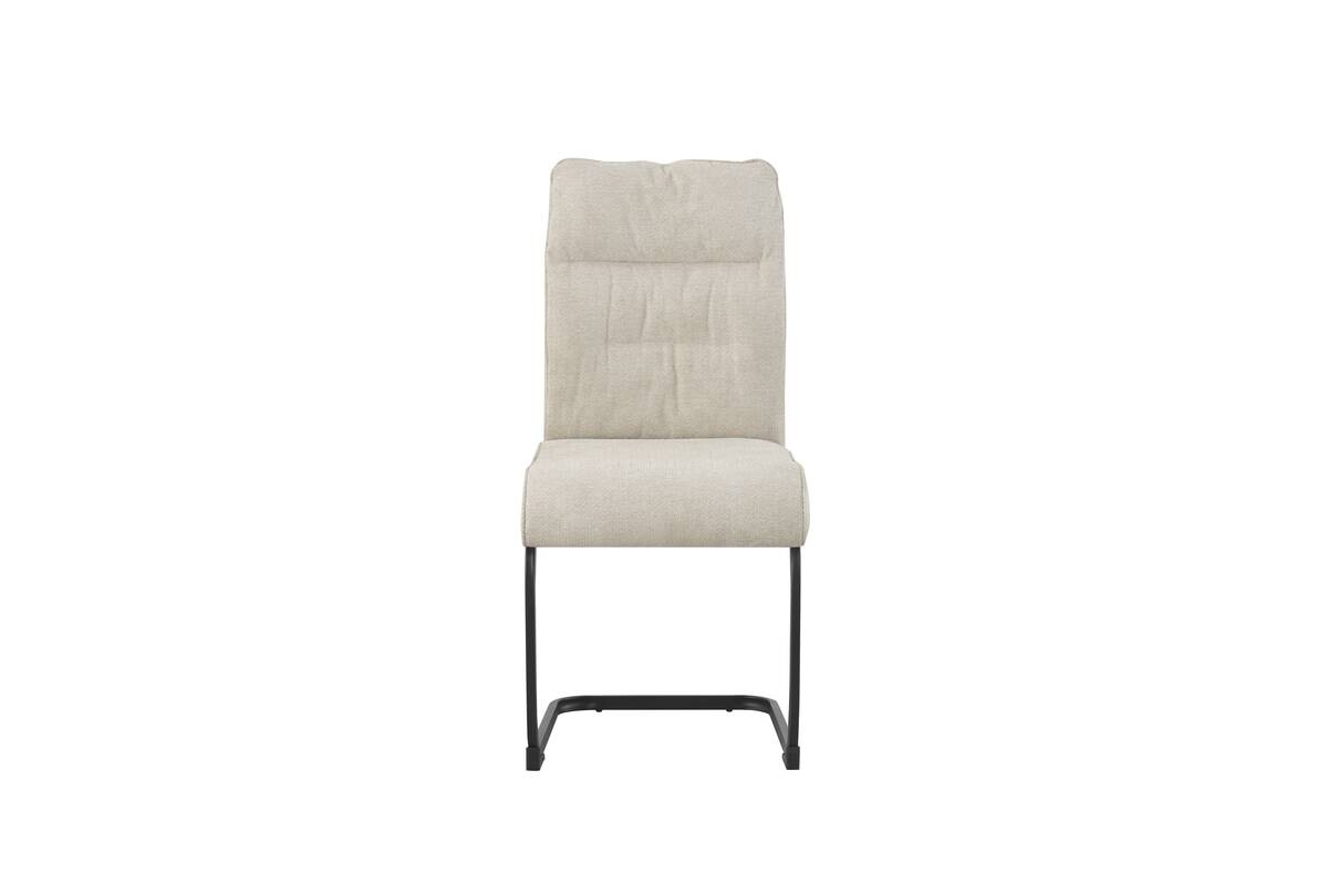 Schwingstuhl FRIEDA, 2er Set creme schwarz B/H/T: ca. 47x94x61 cm