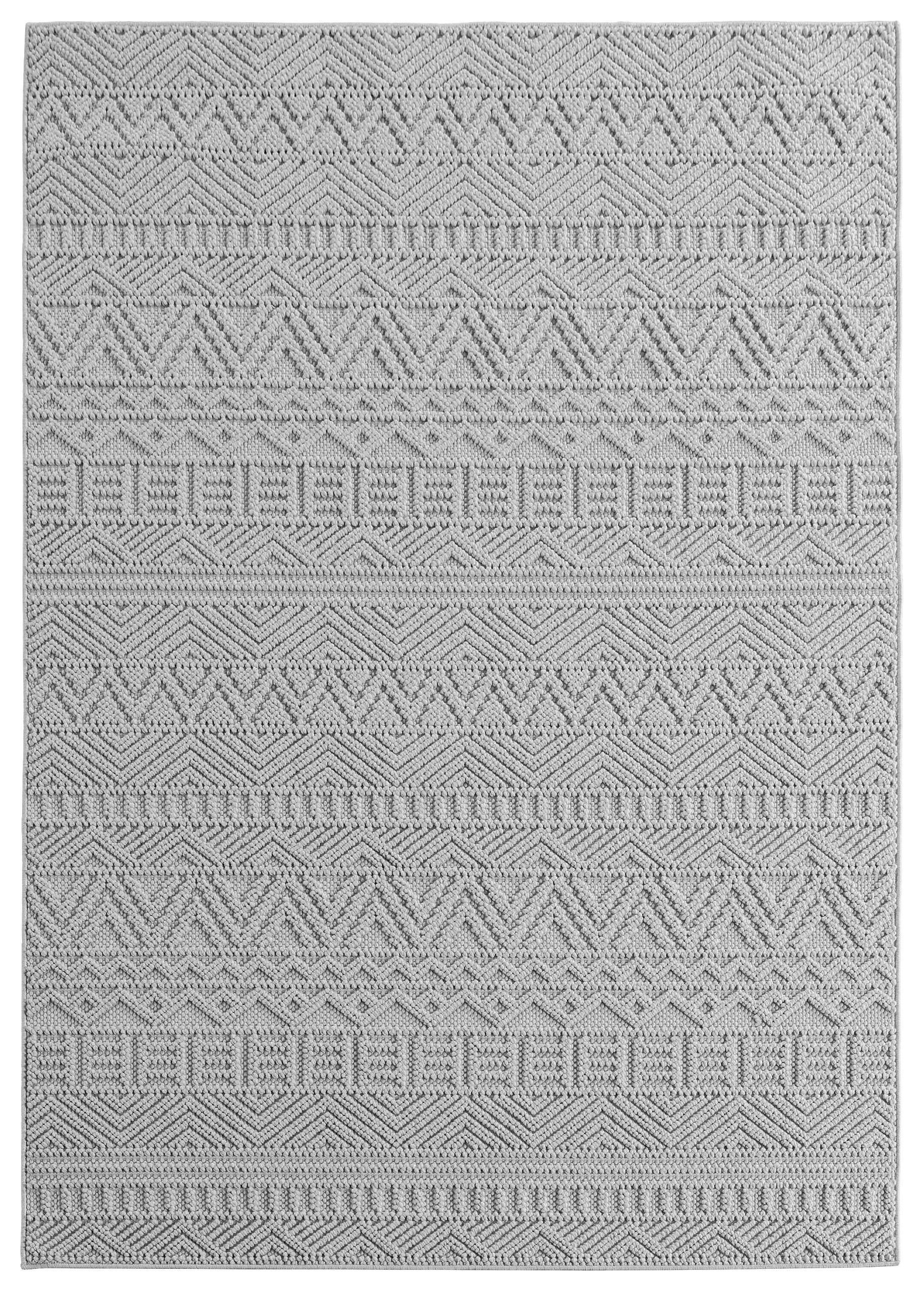 Ayyildiz Kurzflorteppich HELIX silber B/H/L: ca. 240x0,7x340 cm