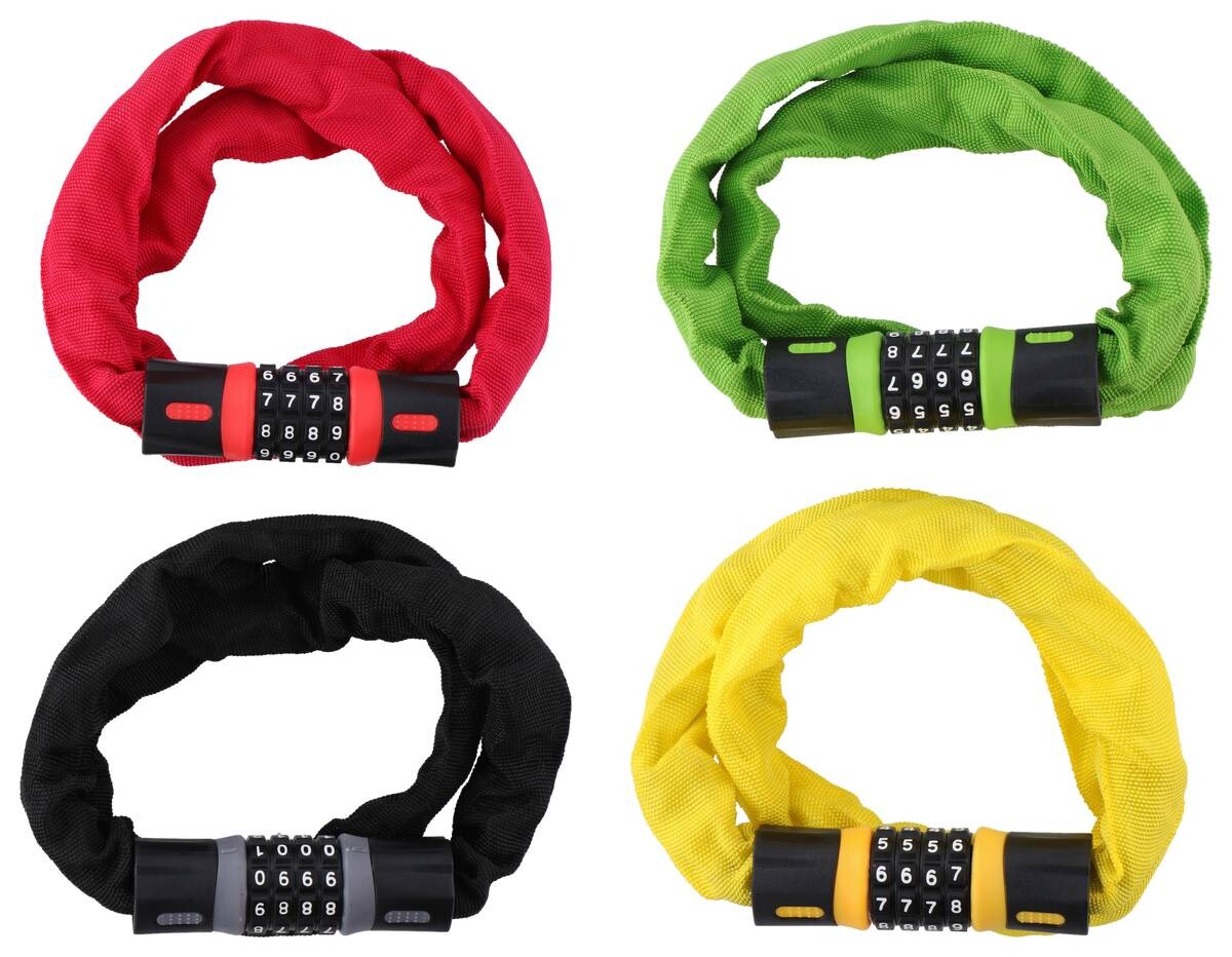 Dunlop Zahlen-Kettenschloss L/D: ca. 90x0,05 cm