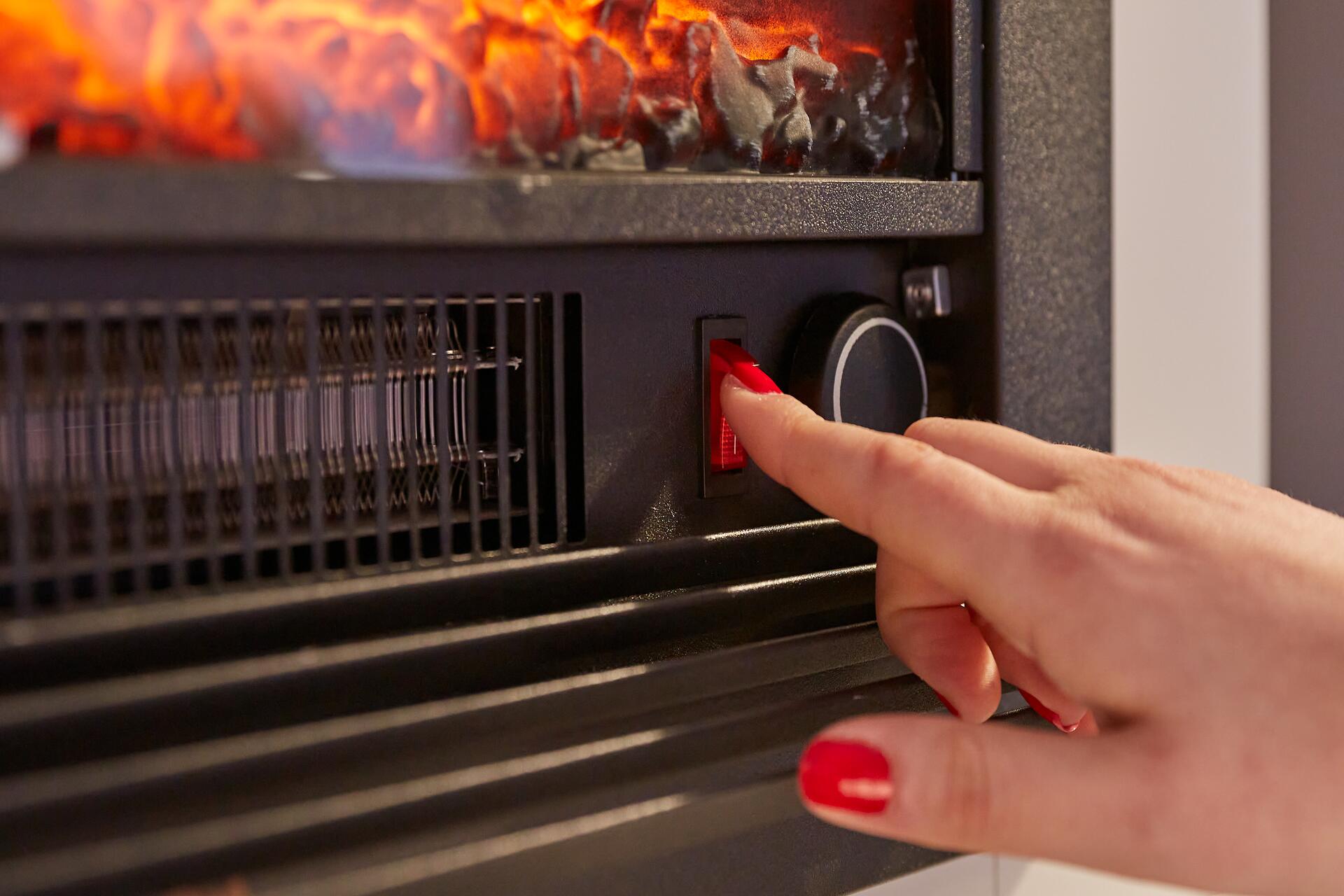 CLASSIC FIRE Elektrischer-Kamin 871125200410 weiß schwarz Glas Metall B/H/T: ca. 70x71x22 cm ca. 1800 W