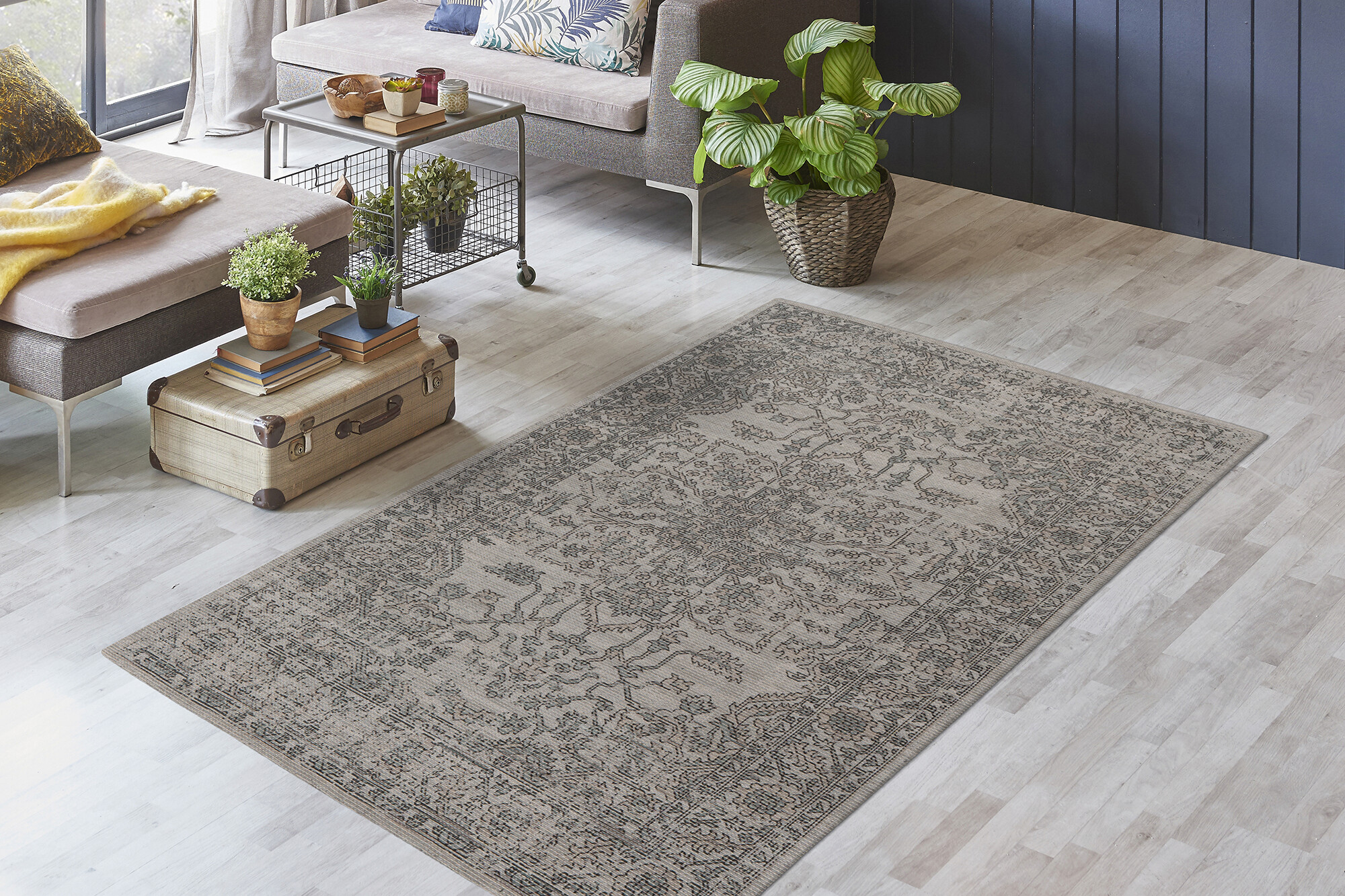Kayoom Flachflorteppich Perry 325 taupe B/L: ca. 80x150 cm Kayoom Flachflorteppich Perry 325 taupe B/L: ca. 80x150 cm
