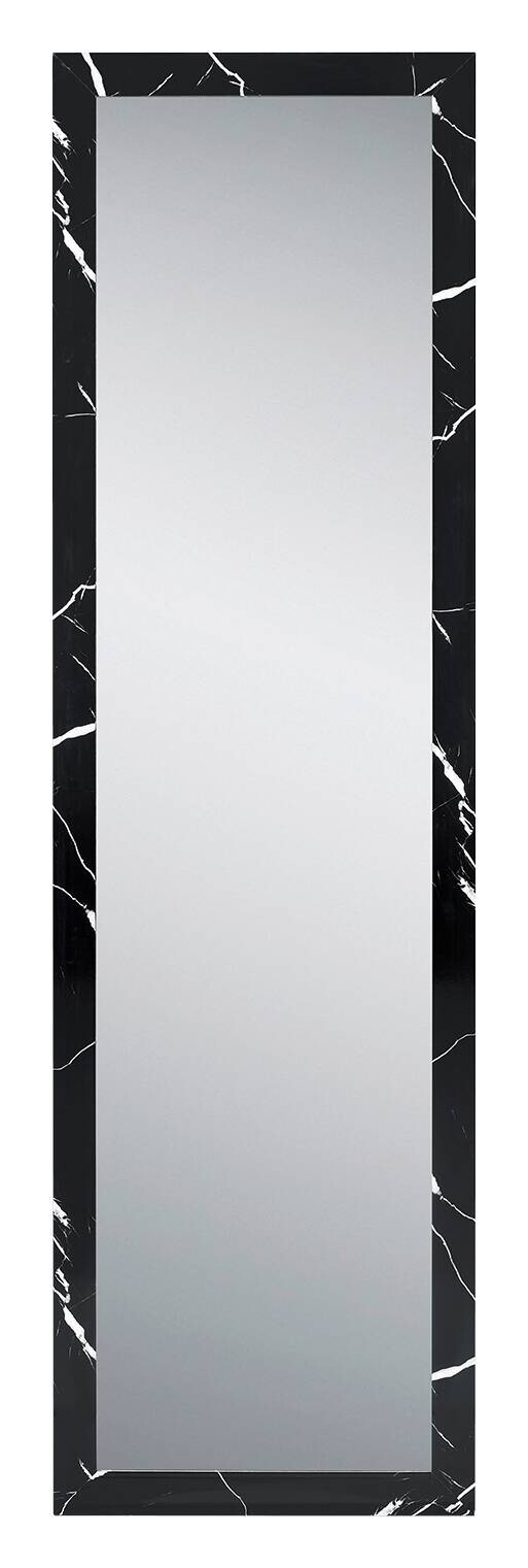 Türhängespiegel Babsy schwarz Marmor B/H/T: ca. 37x127x2 cm