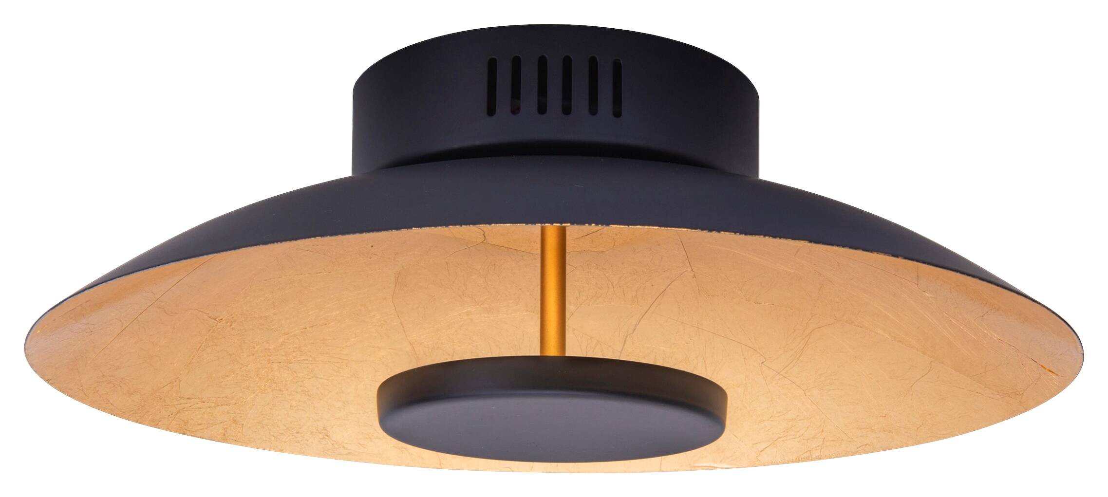 Näve Leuchten Deckenleuchte Firenze 1265358 schwarz gold Metall B/H/T: ca. 30x15x30 cm null 1 Brennstellen