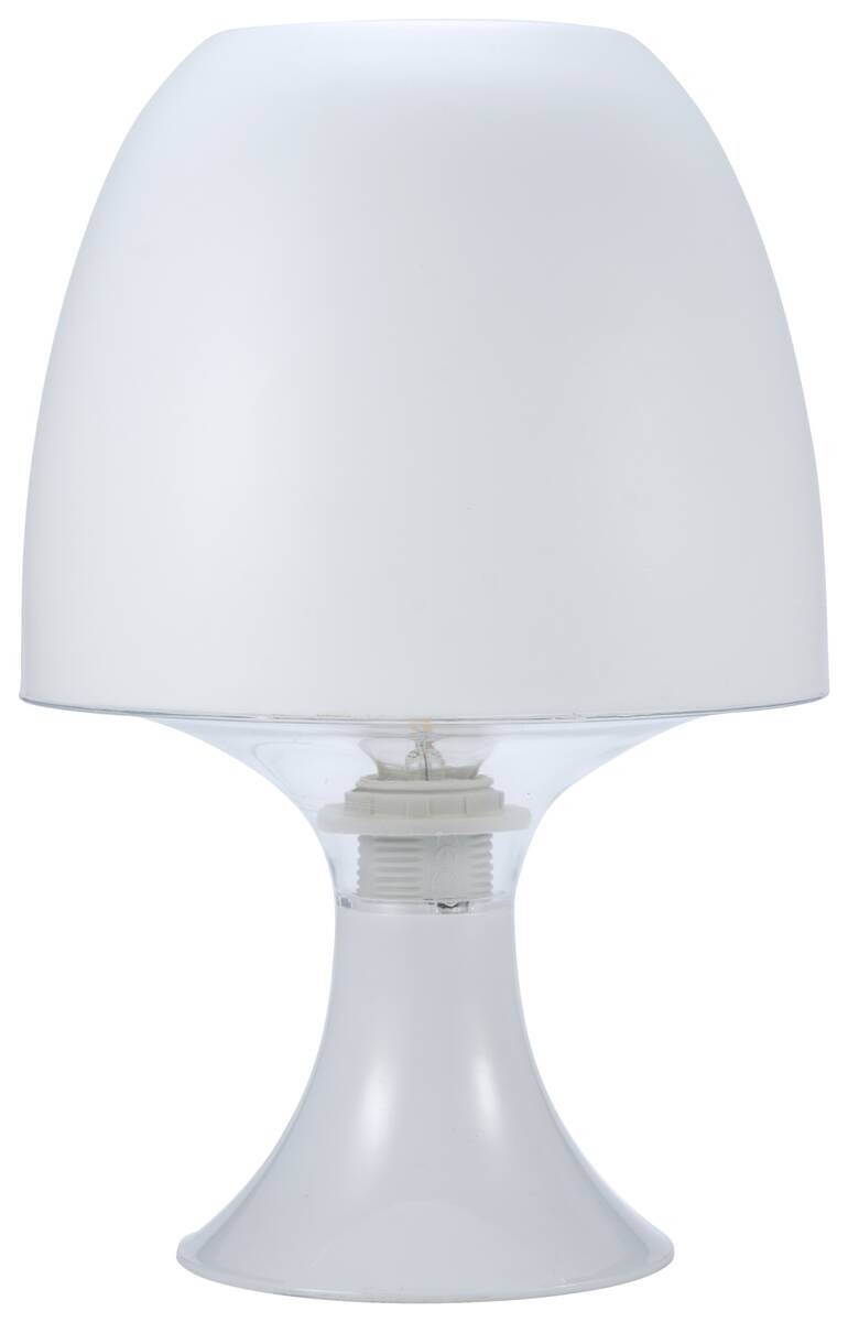 POCOline Tischleuchte Sveta weiß Kunststoff H: ca. 24 cm E14 1 Brennstellen