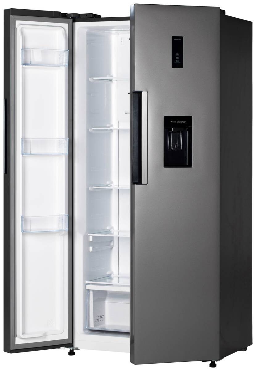 POCOline Side-by-Side 179-444 ESIWDD silber B/H/T: ca. 83x179x61 cm