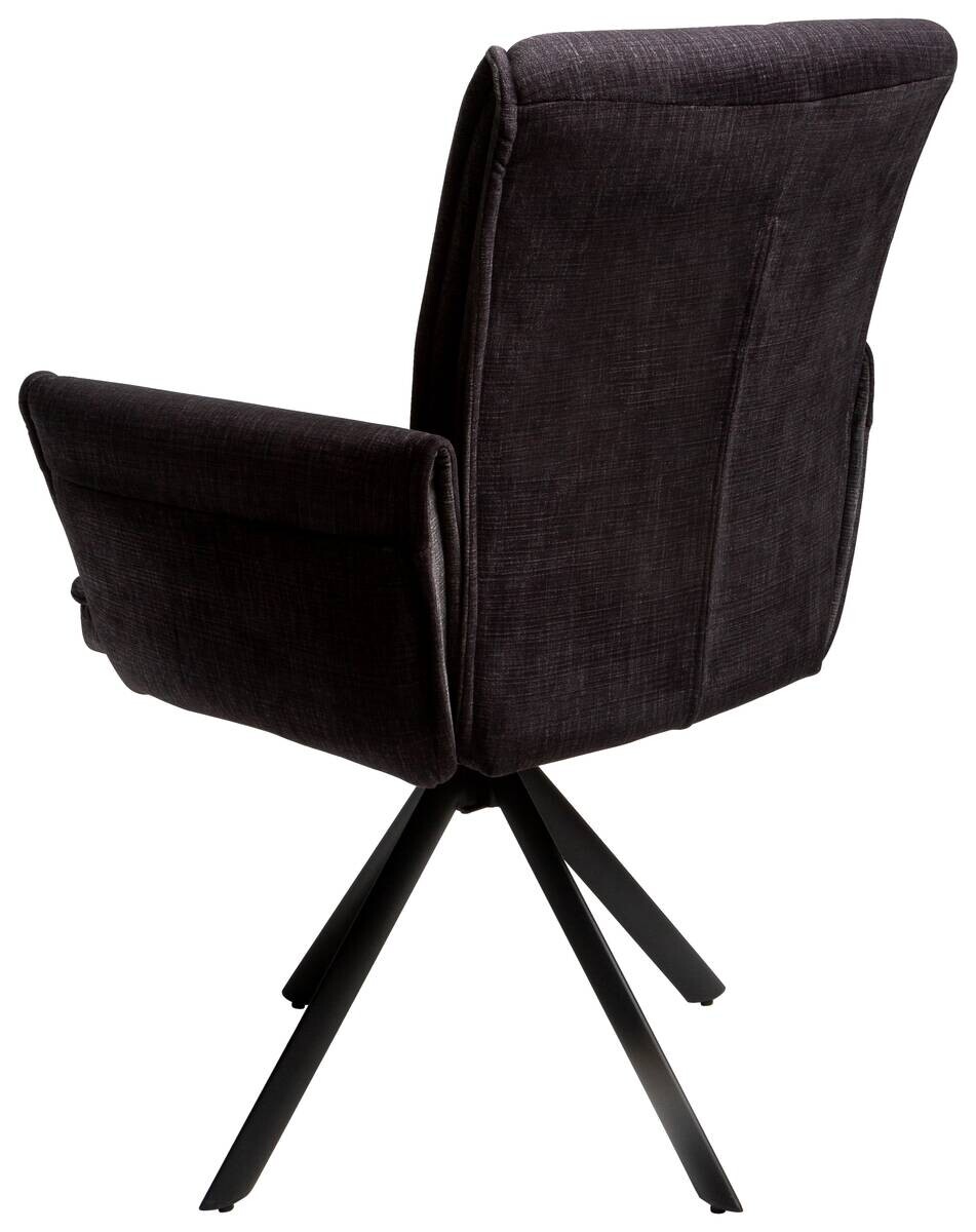 Armlehnstuhl Renate dunkelgrau Samt B/H/T: ca. 59x92x67 cm