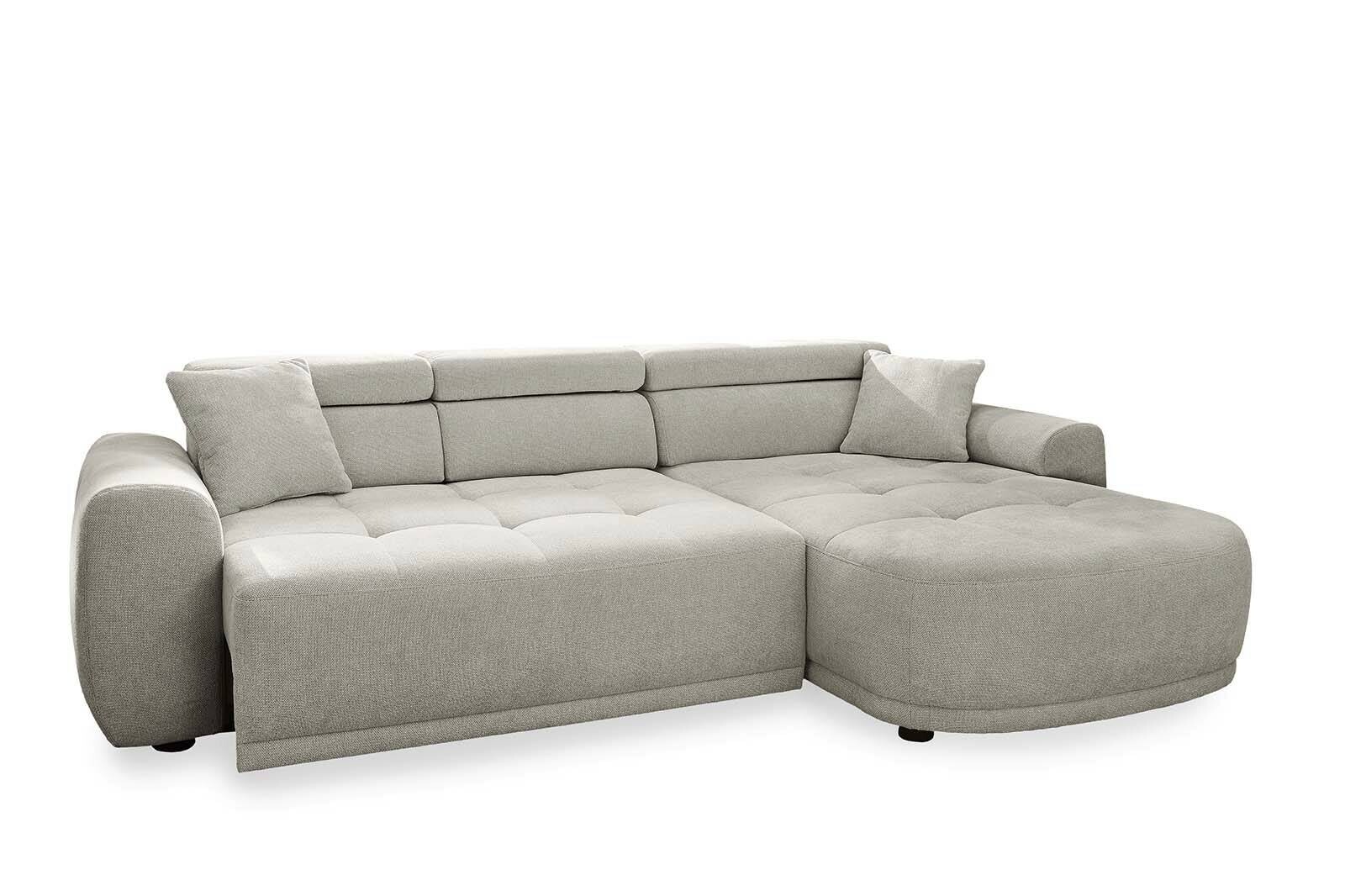 Ecksofa hellgrau Microfaser B/T: ca. 280x186 cm