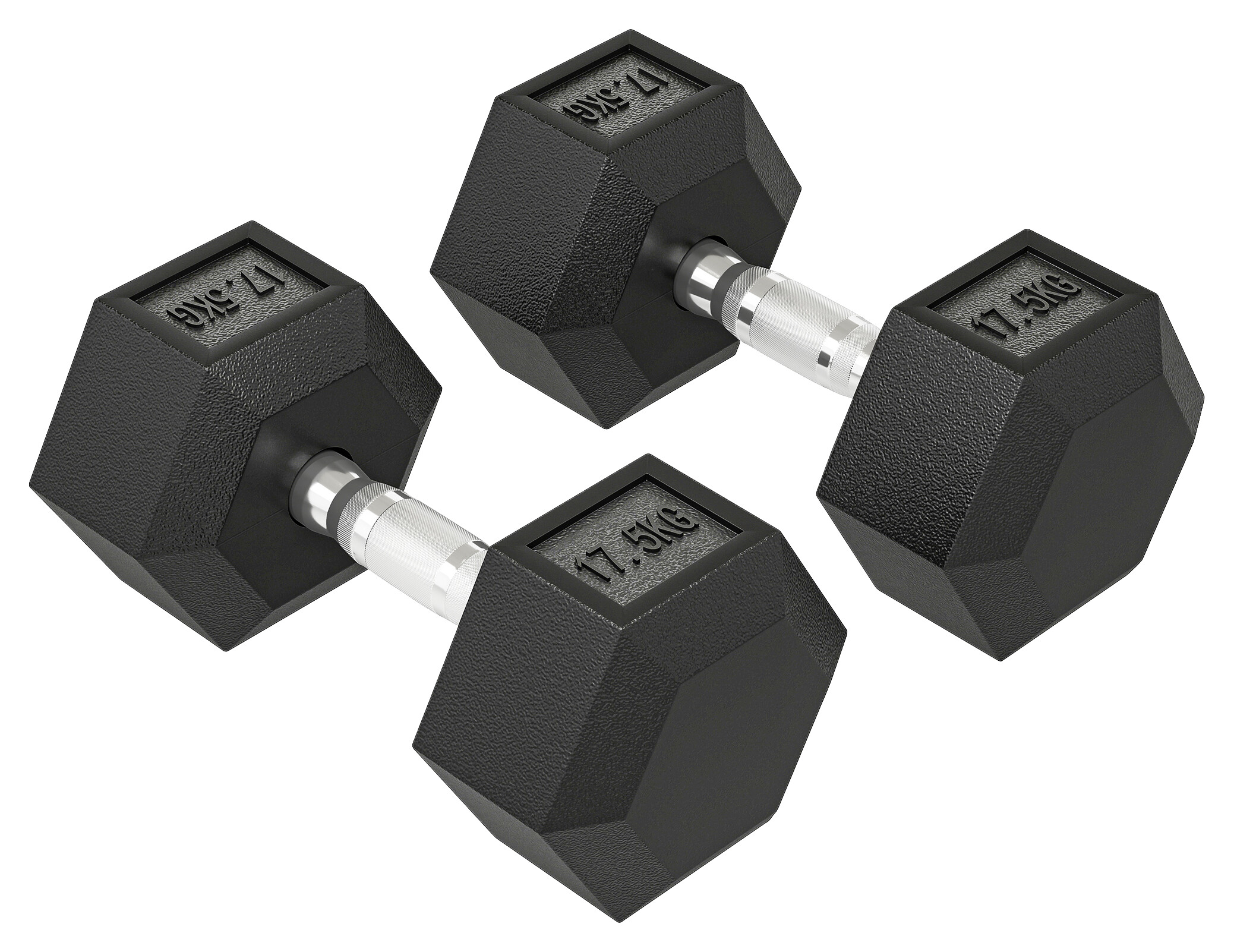 HOMCOM Kurzhantel schwarz Gummi B/H/L: ca. 16,2x34,6x16,2 cm