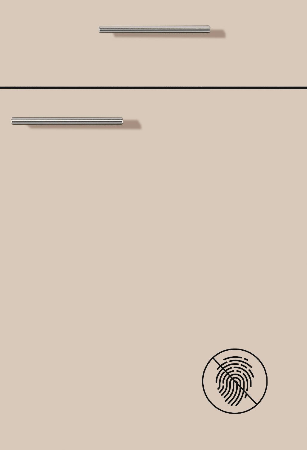 pino Küchenblock PN210 Graphit supermatt B/H/T: ca. 280x220,6x60 cm