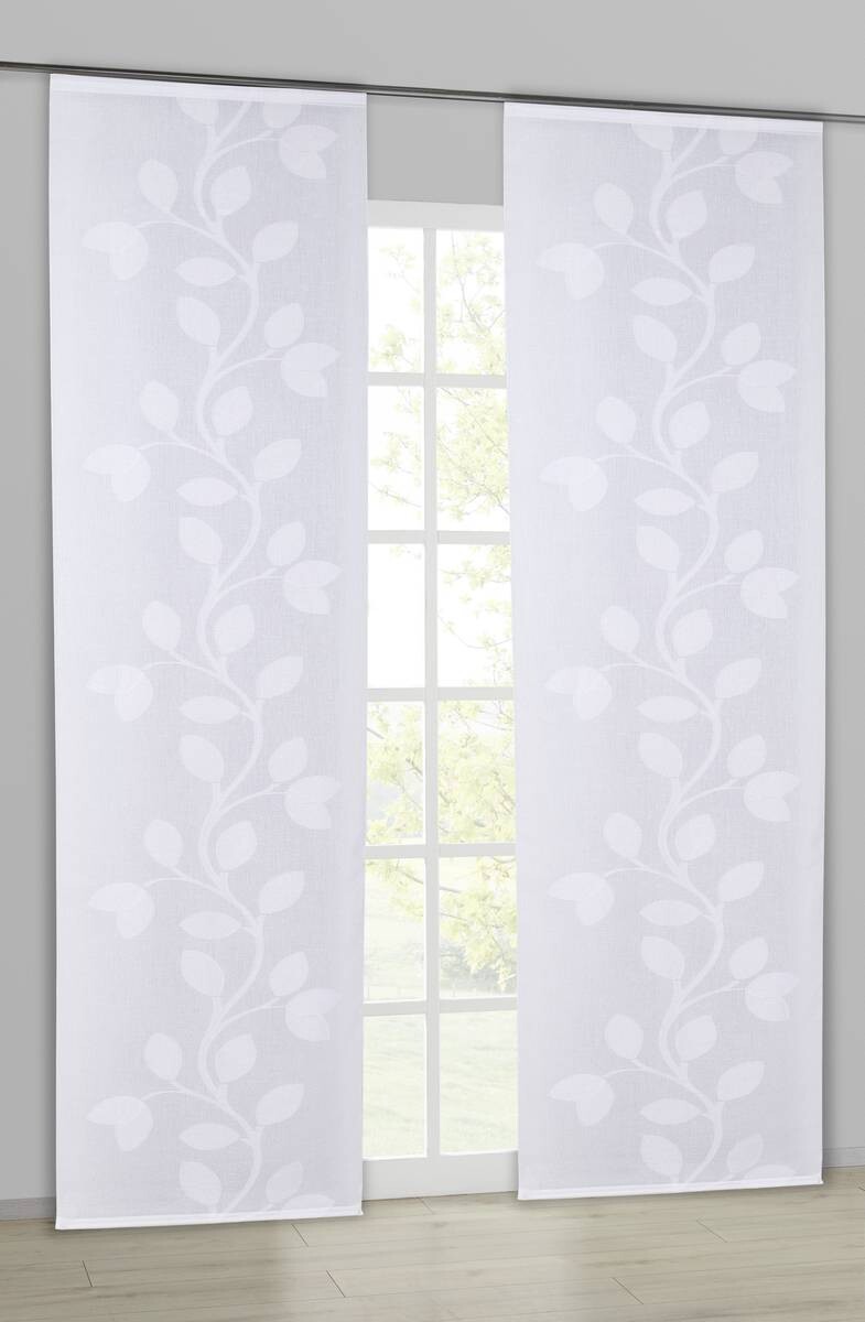 POCOline Schiebevorhang Michelle weiß B/L: ca. 60x245 cm