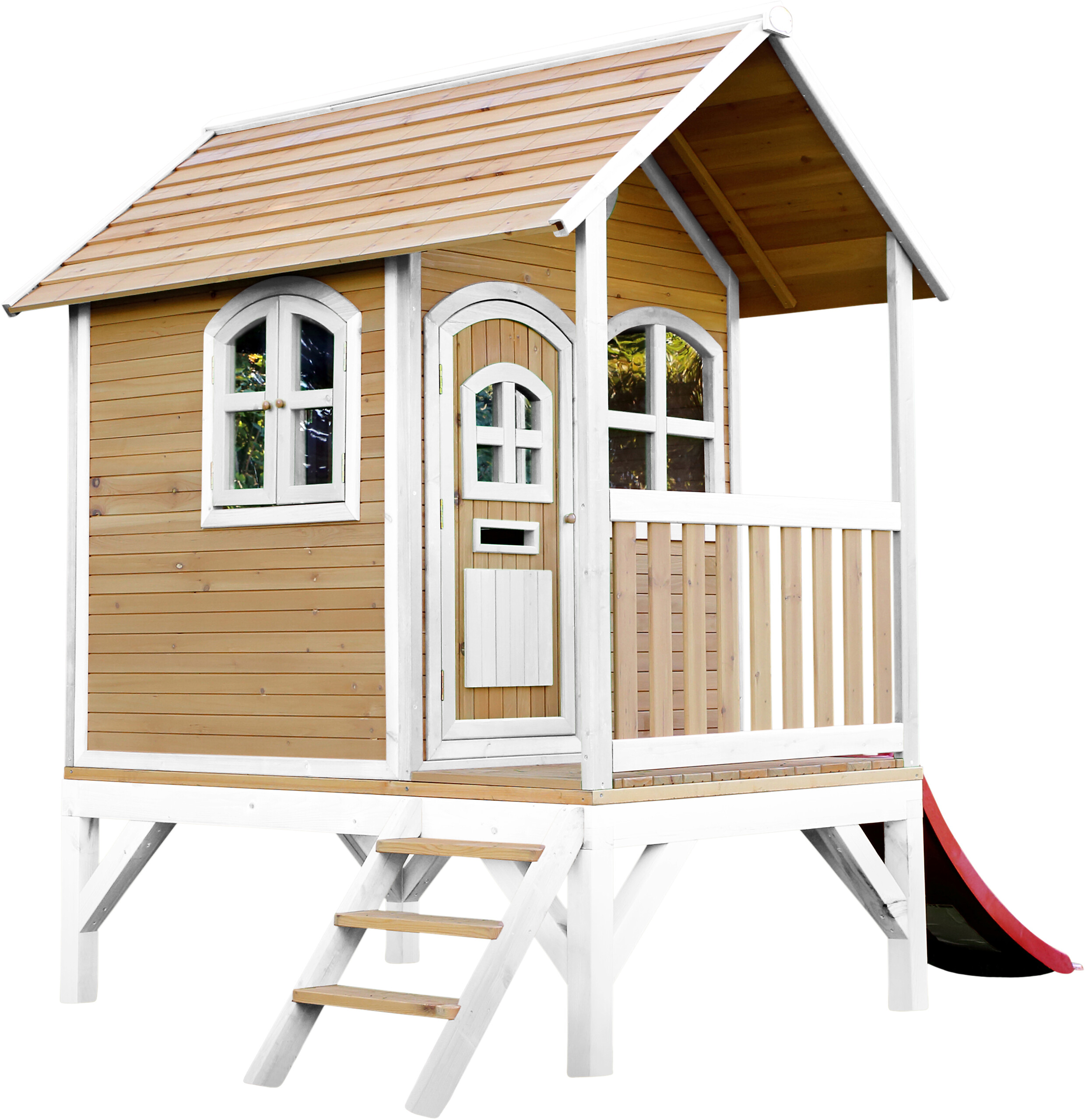 AXI Spielhaus Tom braun B/H/L: ca. 287x231x191 cm