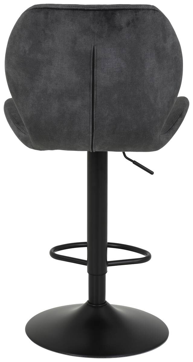 Barhocker Laila 2er Set anthrazit Vintage Microfaser B/H/T: ca. 42x117x51 cm