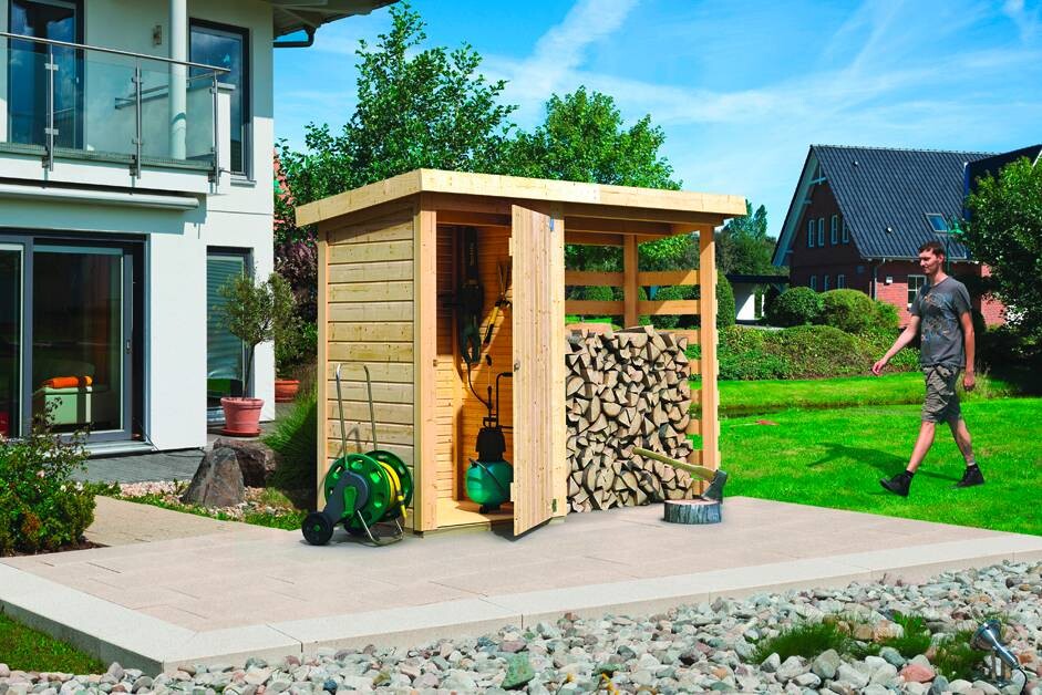 Karibu Gartenhaus Garry B/H/T: ca. 260x197x92 cm