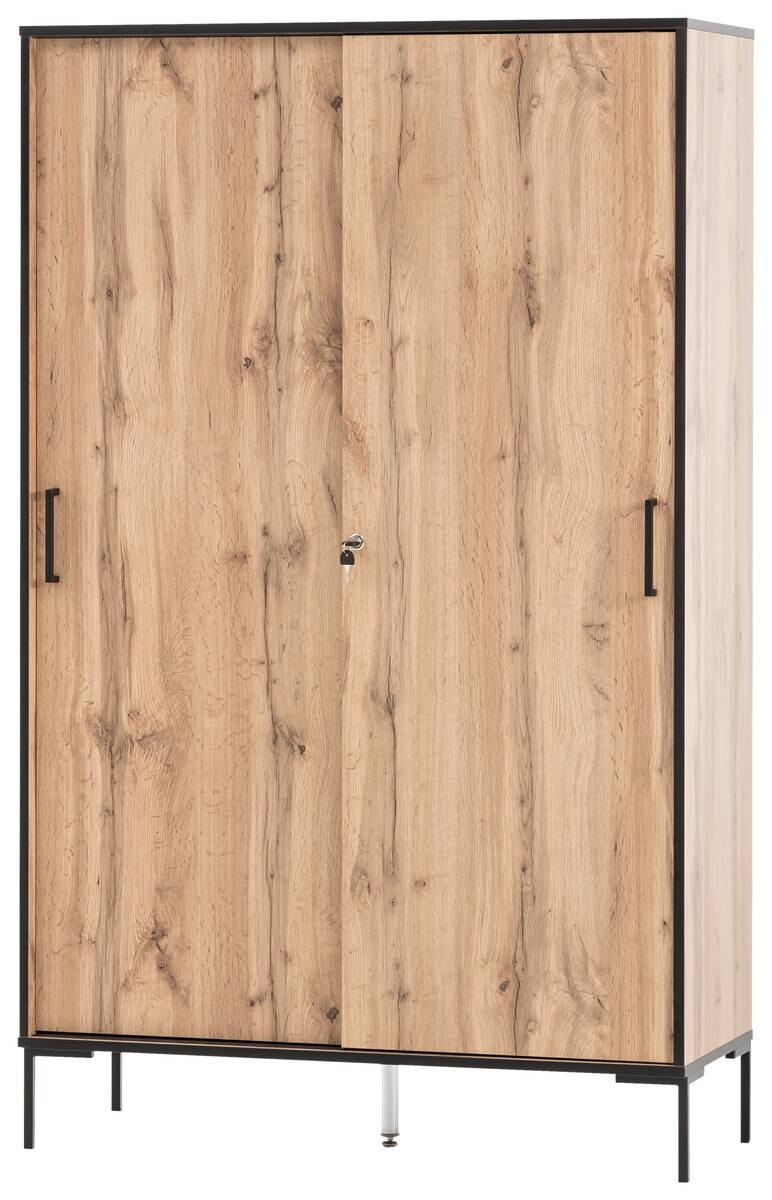 Hochschrank Serie 2000 Eiche Landhaus Nachbildung B/H/T: ca. 100,1x163,8x41 cm