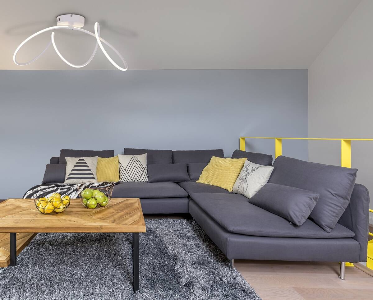 Näve Leuchten LED-Deckenleuchte weiß Kunststoff Metall B/H/T: ca. 67x30x28 cm