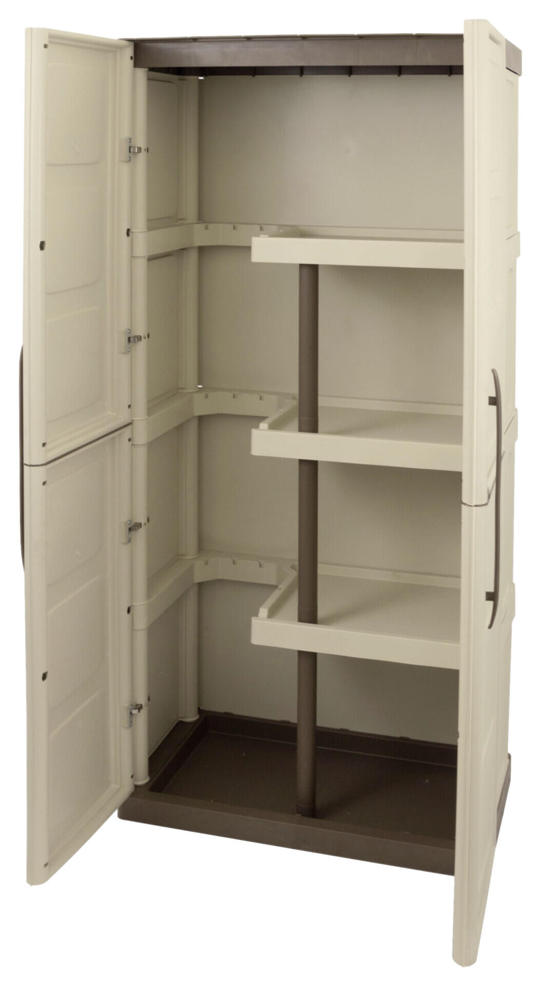 ArtPlast Kunststoffschrank Steel taupe Kunststoff B/H/T: ca. 70x165,5x39 cm