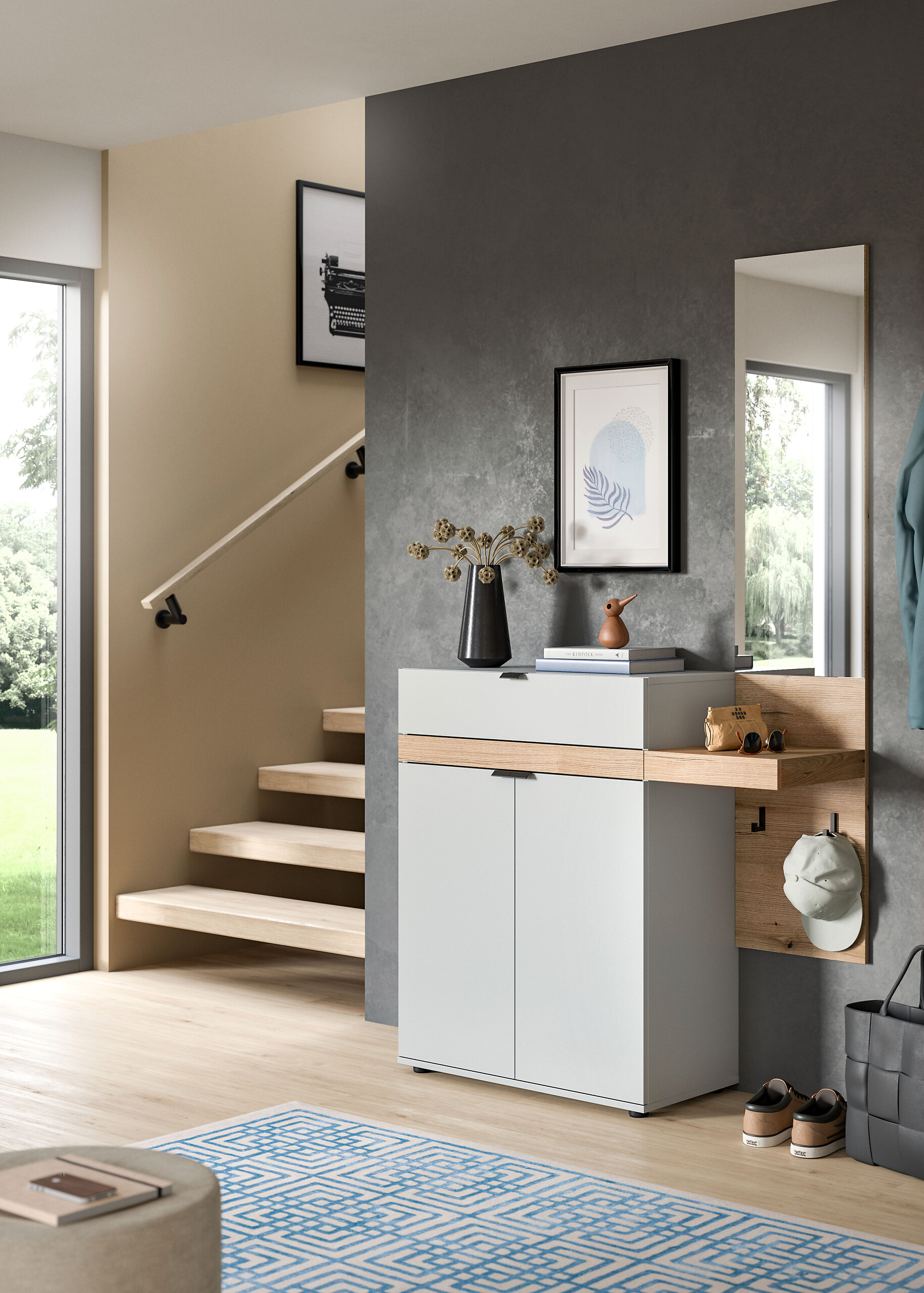 Spiegelpaneel Naro Evoke Oak Nachbildung B/H/T: ca. 35x160x37 cm