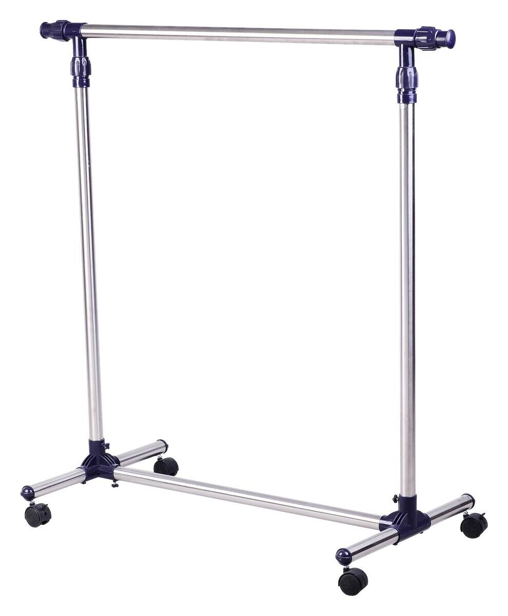 HOMCOM Garderobe silber Edelstahl B/H/L: ca. 45x86x95 cm