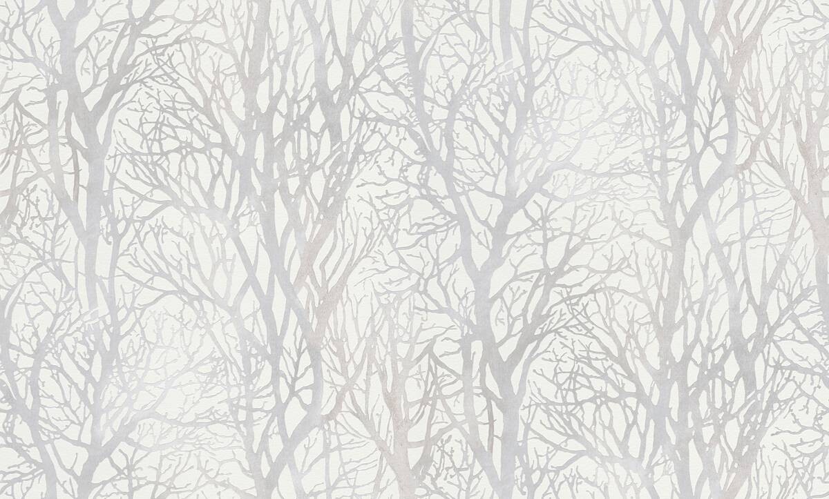 A.S.Creation Vliestapete Life 4 Wald weiß B/L: ca. 53x1005 cm