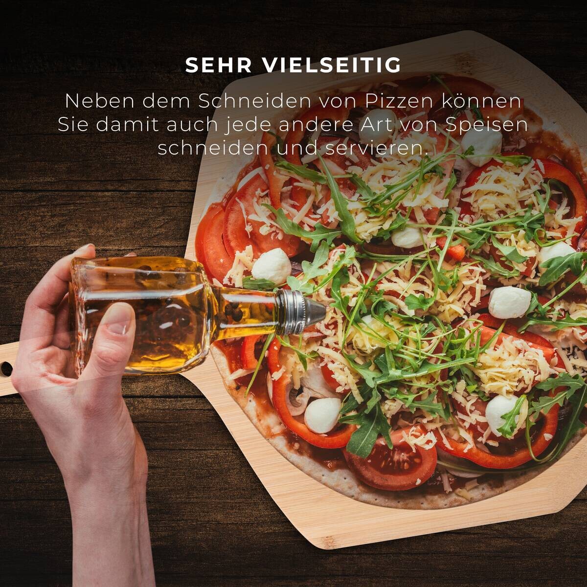 MASTERPRO Schneidbrett natur Natura Bambus B/L: ca. 40x28 cm