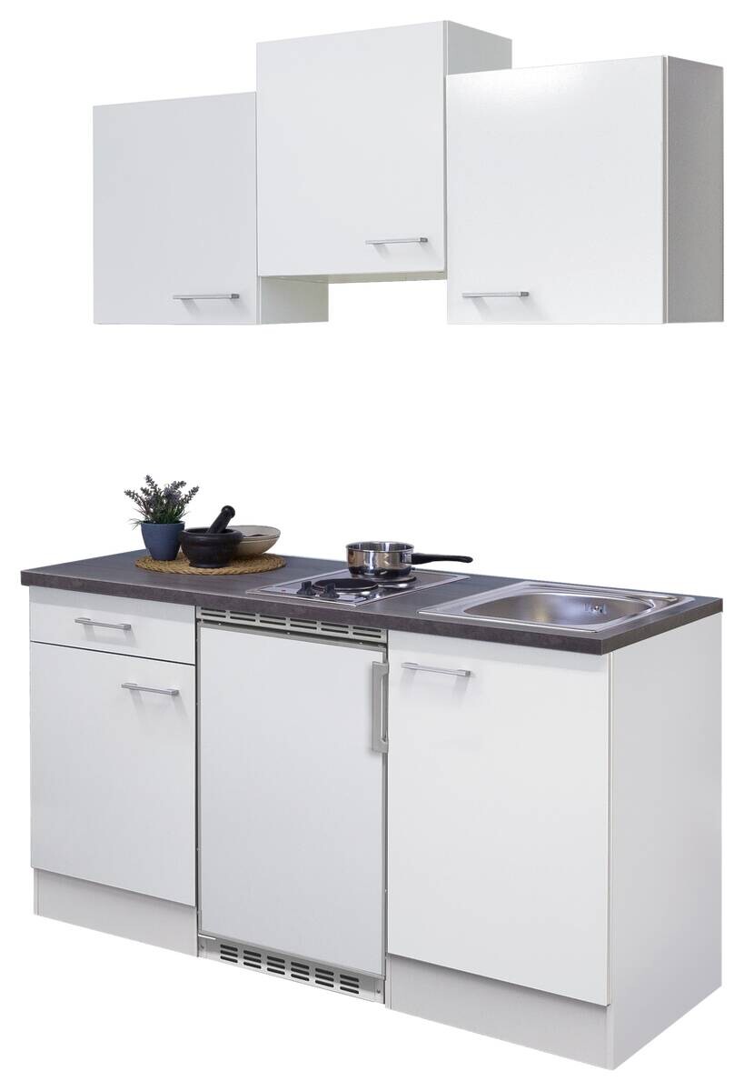 Küchenblock Lucca weiß B/H/T: ca. 151x226x60 cm