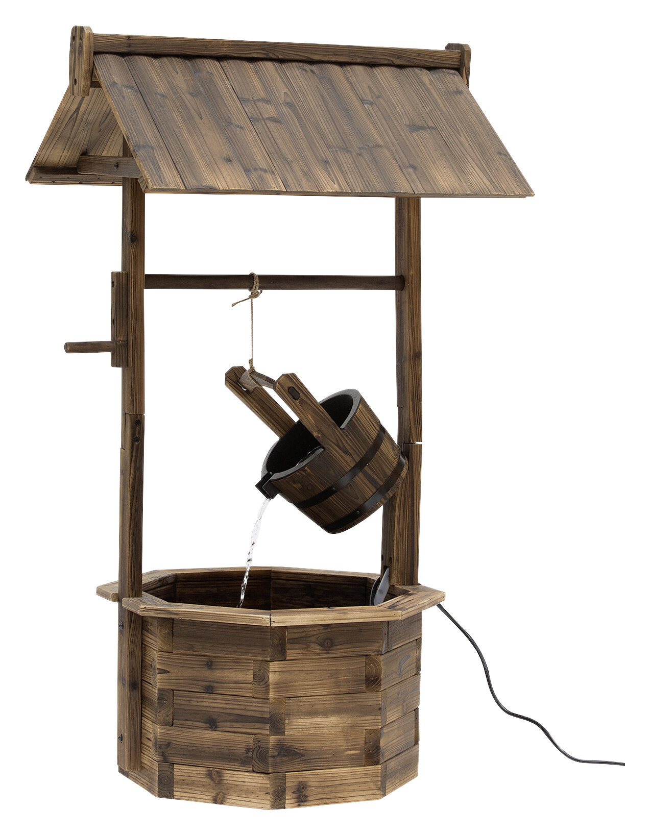 Outsunny Brunnen schwarz B/H/L: ca. 57x118x68 cm