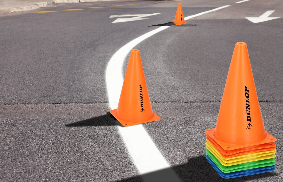 Dunlop Pylonen orange B/H/L: ca. 14x24x14 cm