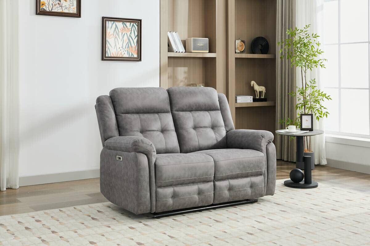 Sofa Philip grau Microfaser B/H/T: ca. 151x103x95 cm Sofa Philip grau Microfaser B/H/T: ca. 151x103x95 cm