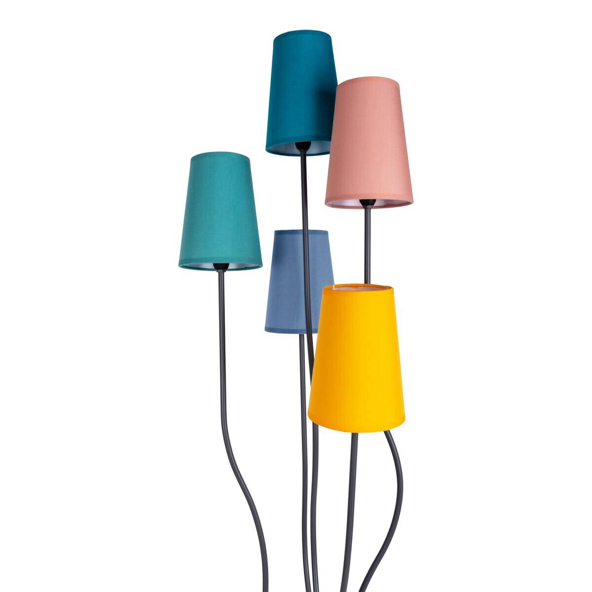 Näve Leuchten Stehleuchte 2074761 multicolor Metall Textil B/H/T: ca. 35x163x40 cm 5 Brennstellen