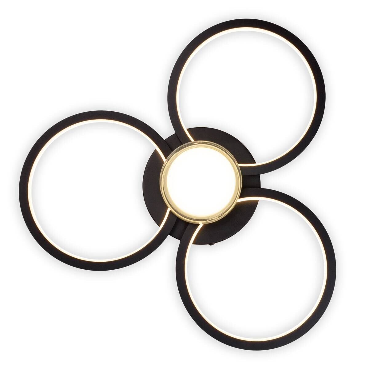 Näve Leuchten Deckenleuchte 1403822 Kunststoff Metall B/H/T: ca. 43,6x9x43,6 cm null 4 Brennstellen