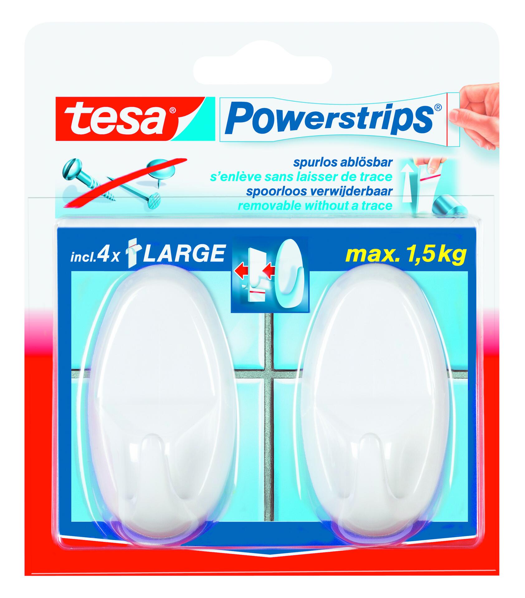 Powerstrips weiß Kunststoff B/H/L: ca. 36,8x69,4x22,9 cm