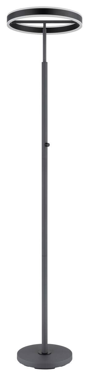 GLOBO Stehleuchte schwarz anthrazit Opal Metall Acryl Aluminium H/D: ca. 181x40 cm 1 Brennstellen