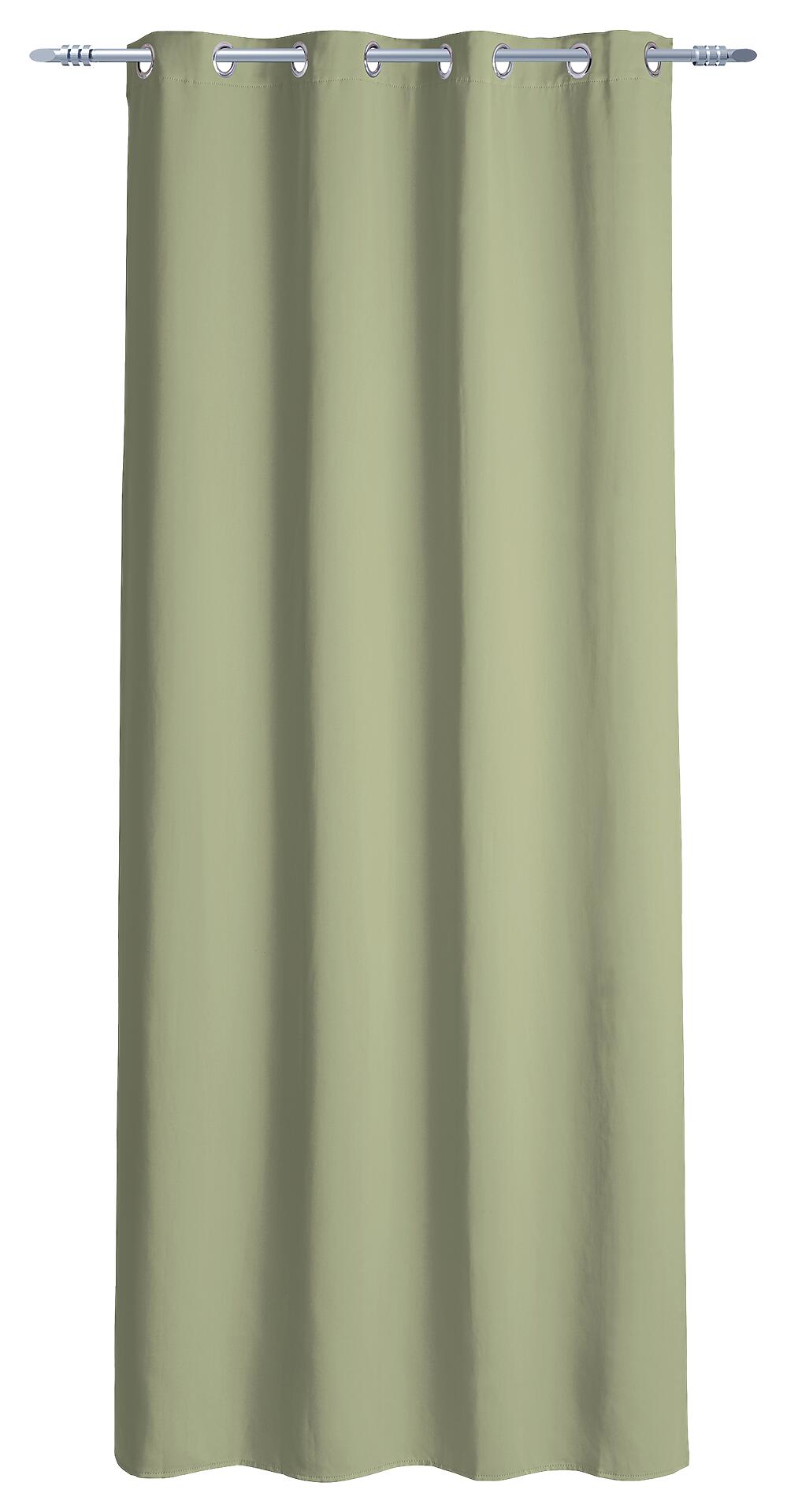 Ösenvorhang Verona grün B/L: ca. 140x245 cm