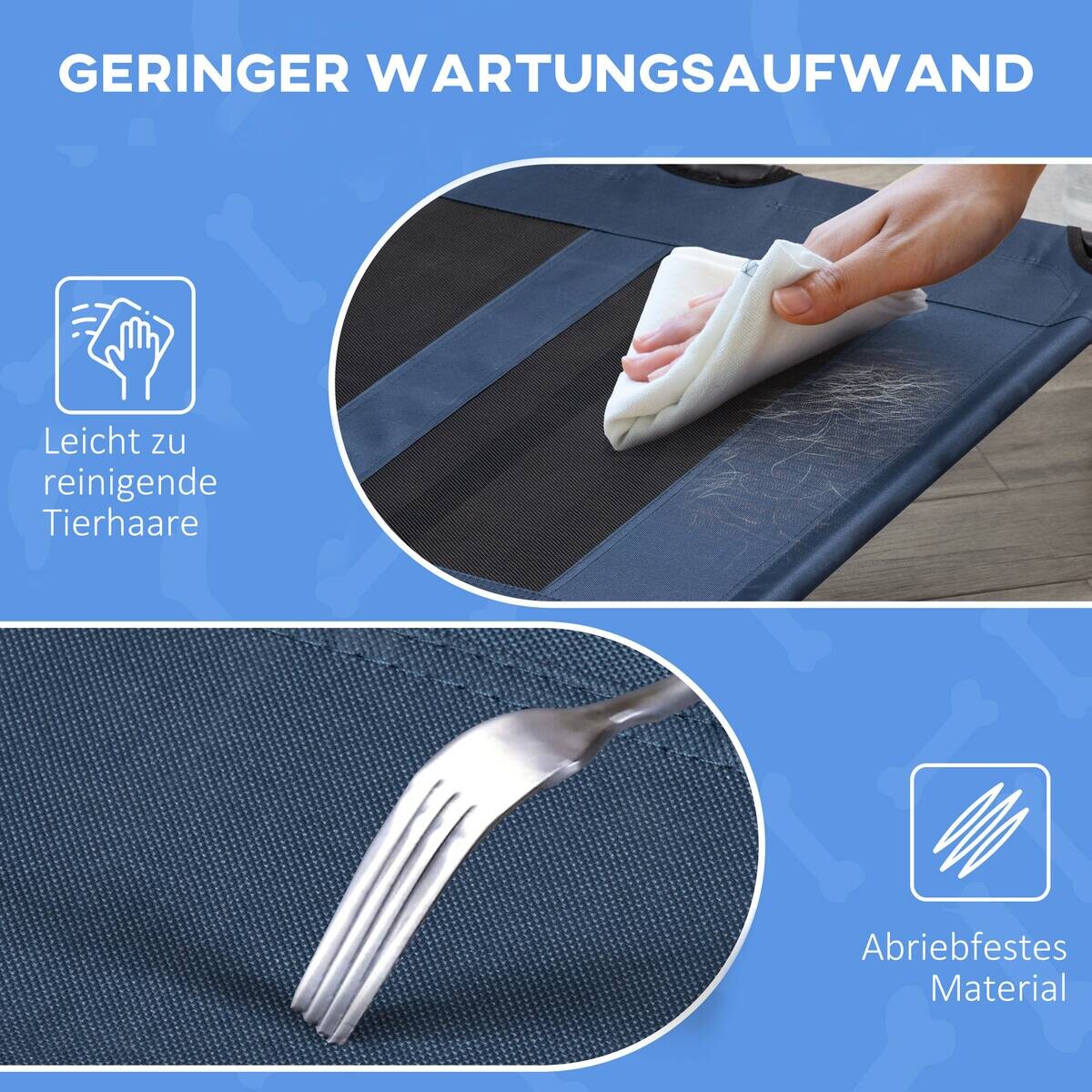 PawHut Hunde-Zubehör schwarz Edelstahl B/H/L: ca. 92x122x23 cm