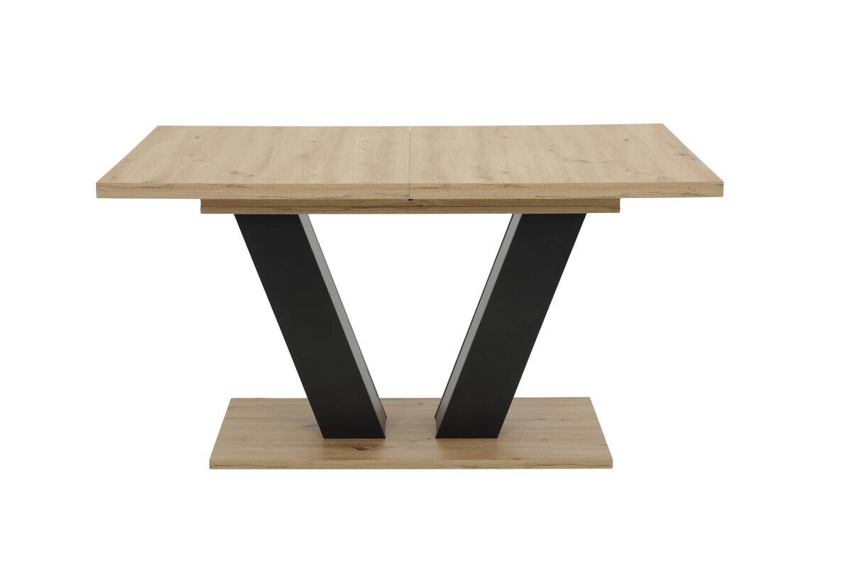 Esstisch Hamm schwarz Artisan Oak Nachbildung schwarz B/H/T: ca. 140x76x90 cm