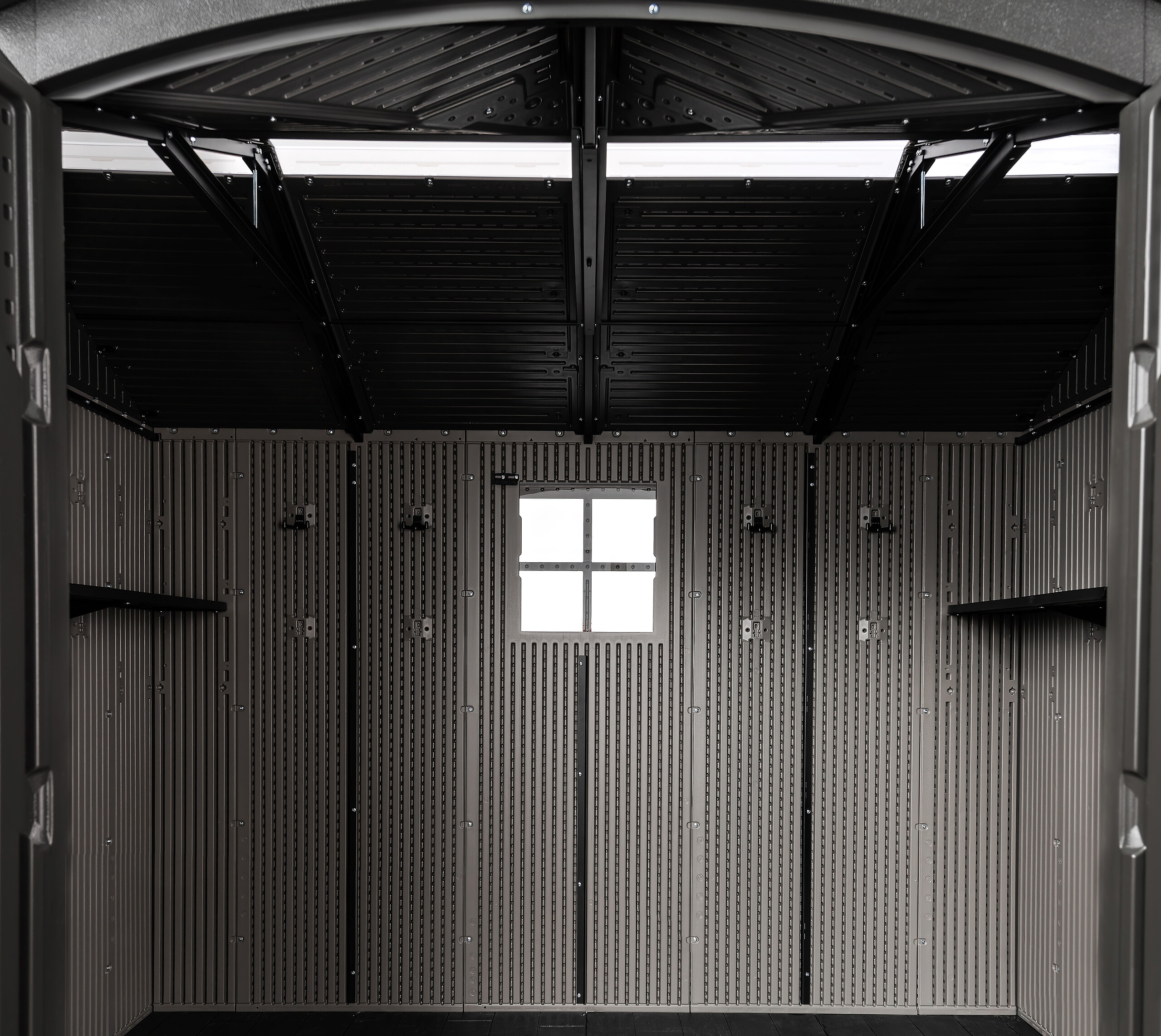 Lifetime Gerätehaus Ohio grau B/H/L: ca. 283,5x264,4x214,1 cm