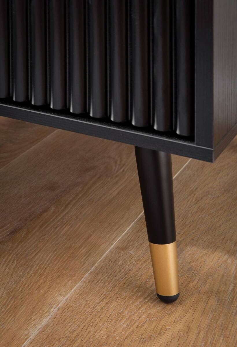 Nachtkonsole schwarz B/H/T: ca. 43,5x56x39 cm