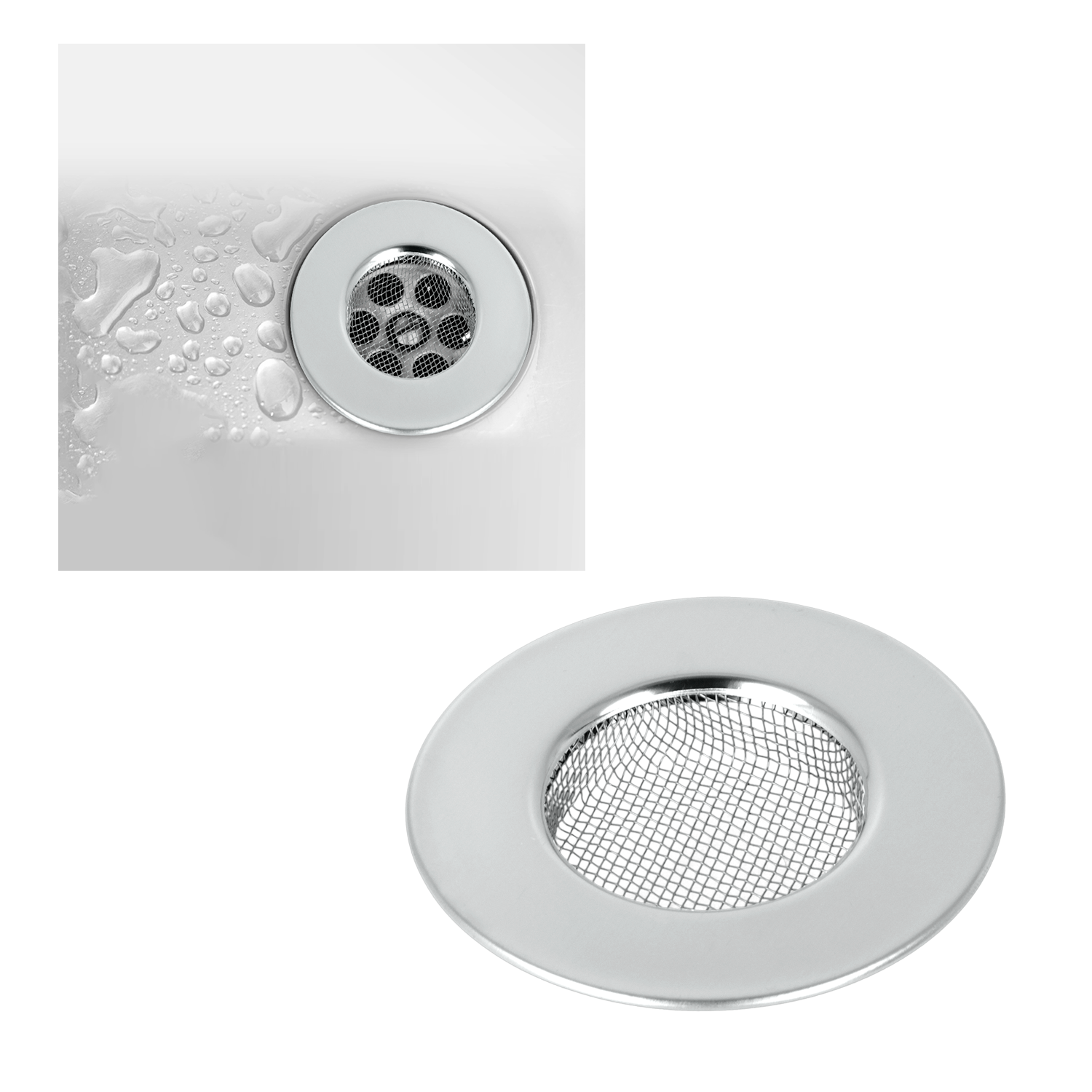 Metaltex Abflusssieb silber Edelstahl
