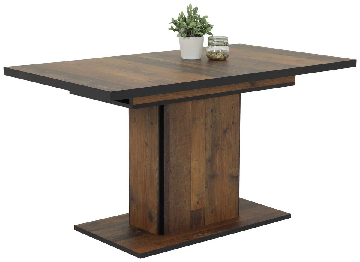 Essgruppe Luise II grau Microfaser B/H/T: ca. 160x76x80 cm