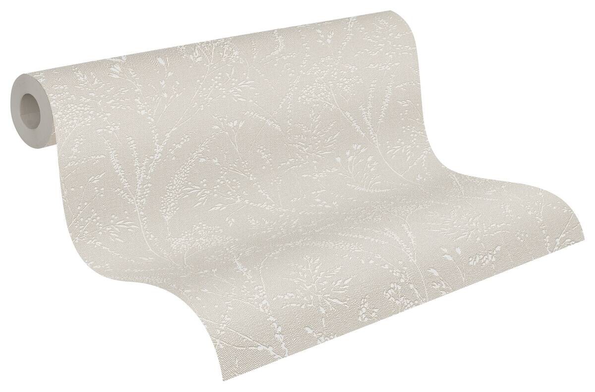 A.S.Creation Vliestapete beige weiß B/H/D: ca. 53x1005x9,2 cm